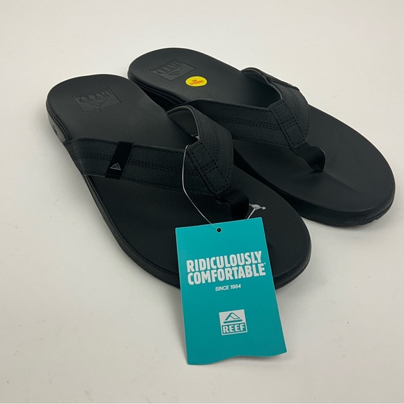 REEF Cushion Phantom Flip Flops Black US Mens Size 13 NWT - Picture 7 of 12